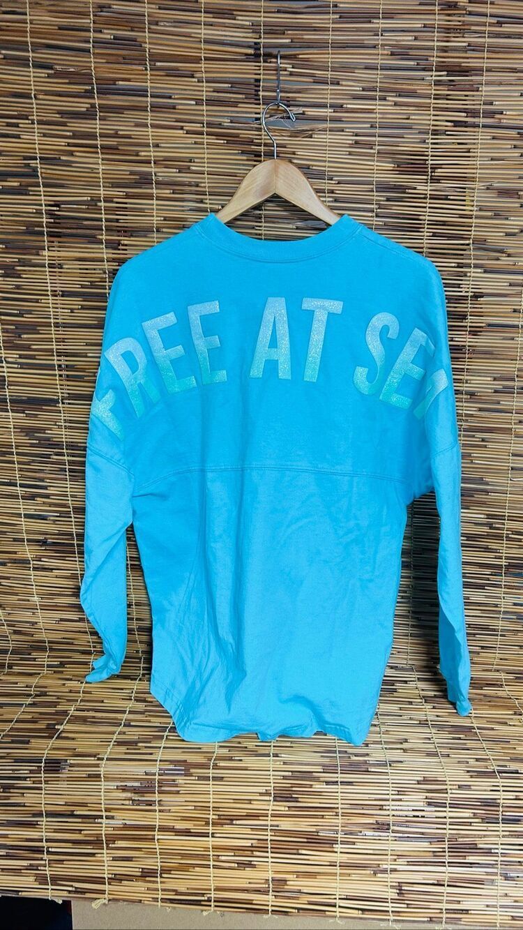 Spirit Jersey Norwegian Cruise Line NCL Medium (M) Turquoise Blue Free at Sea